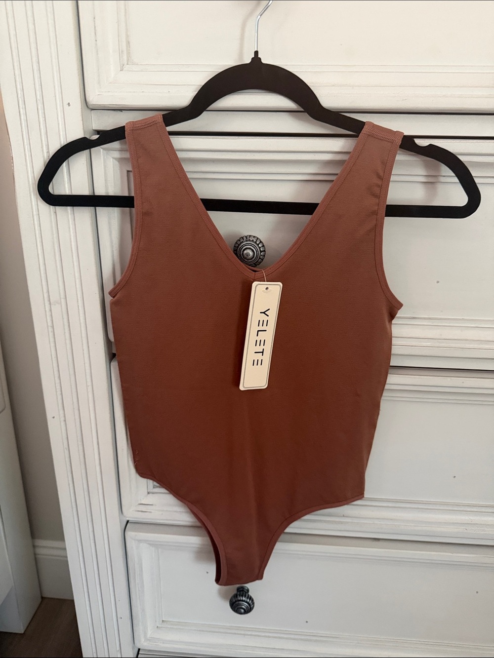 VETTA Womens One-Piece Bodysuit in dusty rose